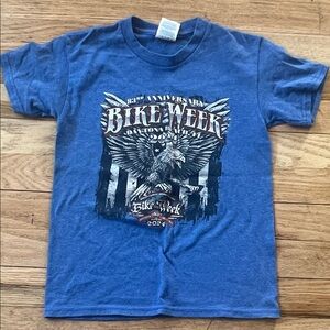 Delta Blue Bike Week Kids T-Shirt